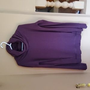 Lululemon Stress Less Burgundy Funnel Neck Pullover